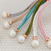 2Pcs Pearl Curtain Tiebacks, Curtain Pearl Tiebacks, Decorative Fixings, Rope Curtain Tiebacks No Punch Adjustable Pull-Outs