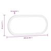 LED Bathroom Mirror 100x45 Cm Oval