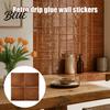 Retro Style Adhesive Wall Panels Square Checkered Tiles Stickers Self PET Panels Kitchen Backsplash Peel And Stick Easy Waterproof Oil-proof Decals