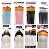 13-Piece Acrylic, Watercolor, Oil, and Gouache Paint Brush Set with Non-Shedding Bristles