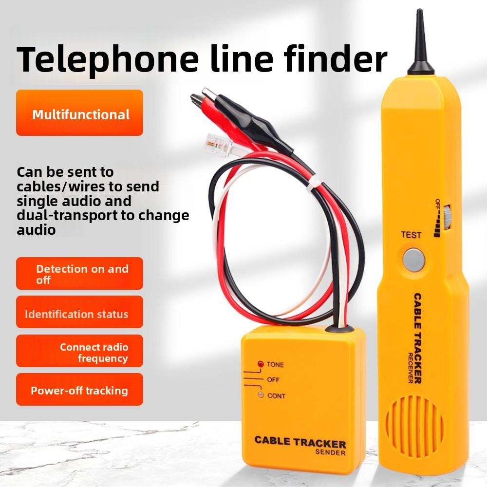 Fiber Optic Equipment Rj11 Telephone Line Finder Network Short Circuit Tester with Crocodile Clip Test Line Meter