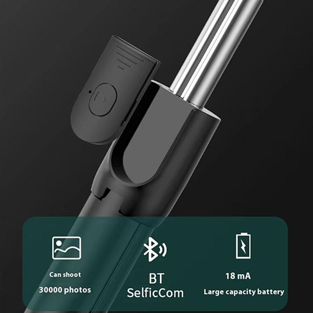 Cell Phone Selfie Stick Tripod Bluetooth Remote Wireless Selfi Stick Phone HolderStand with Beauty Fill Light for Phone