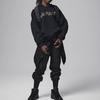 Jordan Take Flight Snap Letter Hoodie Casual Long Sleeve Sweatshirt Kids Tops Black FZ1953-010