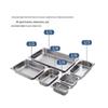 Huihuang Stainless Steel Rectangular Food Pan