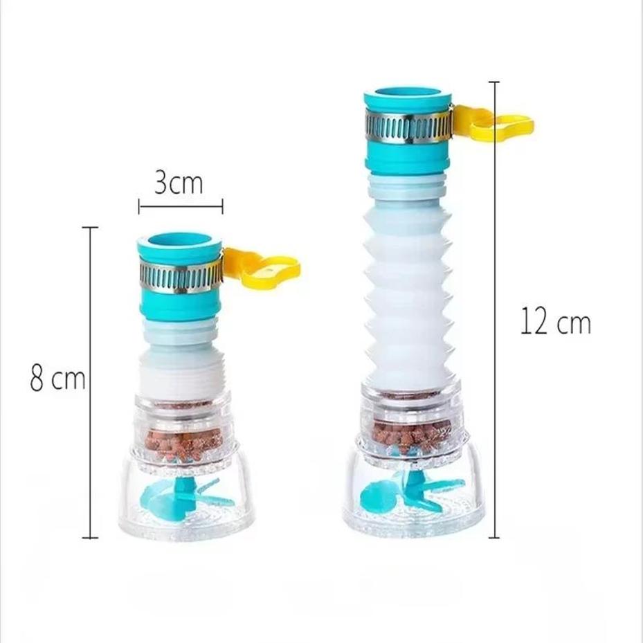 Praktische Neue Flexible Wasserhahnverlängerung Wasser sparender Filter Zubehör Küche 360 Grad Drehbarer Wasserhahn Badezimmer Einstellbar