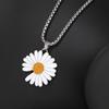 Daisy Necklace Sun Flower Pmo Chrysanthemum Gd Lightning Small Daisy Pendant Men'S And Women'S Pendant Jewelry Necklace