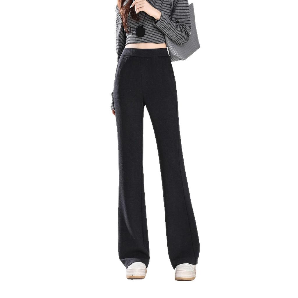 Jesienne damskie wyszczuplające spodnie z kaszmiru z rozszerzanymi nogawkami: Wszechstronny, Wysokiej Klasy Styl Drapowania