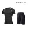 Men's High Elasticity Quick-Dry 5-Piece Fitness Set: Tights, Pants, Running & Training Gear