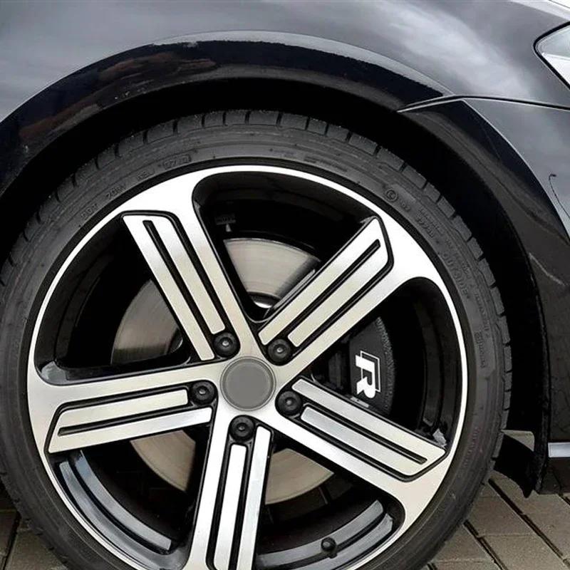 2026 Hot For VOLKSWAGEN VW for Volkswagen VW 4Pcs Car Brake Caliper Vinyl Stickers Rline R Line Golf 3 5 7 Polo Passat GTI Bora