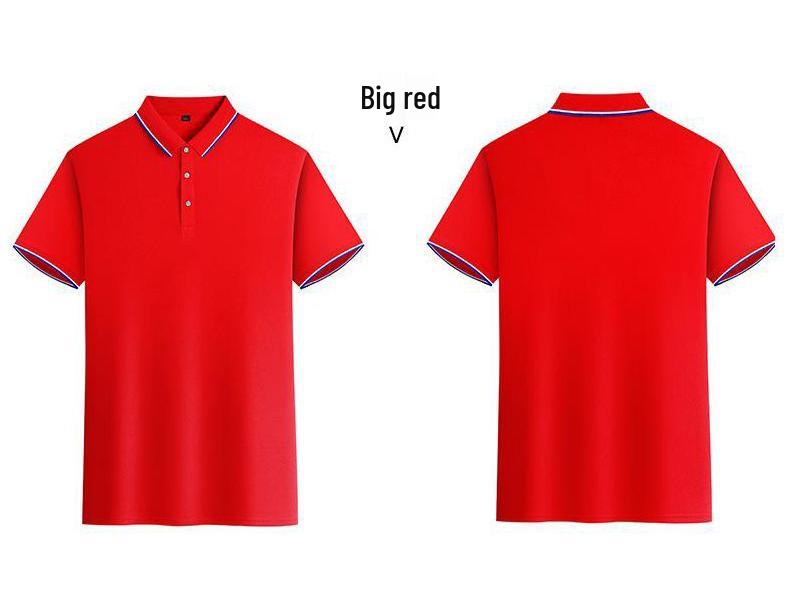 Unisex Summer Short-Sleeved Polo Shirts: Ideal for Work Uniforms, Group Events, DIY Customization & Everyday Wear.