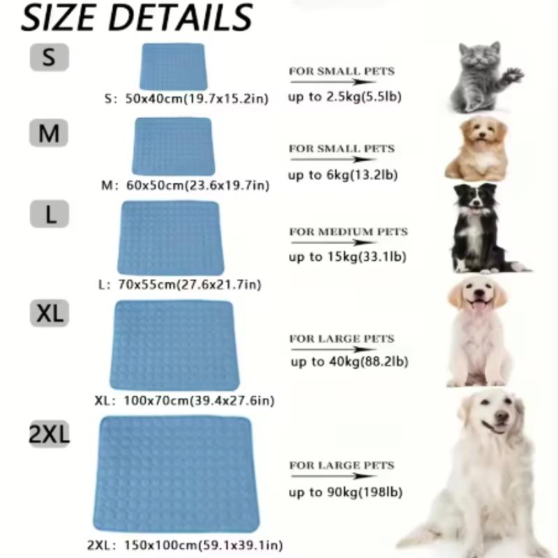 Dog Cooling Mat Summer Pet Cold Bed Extra Large For Small Big Dogs Pet Accessories Cat Durable Blanket Sofa Cat Ice Pad Mat