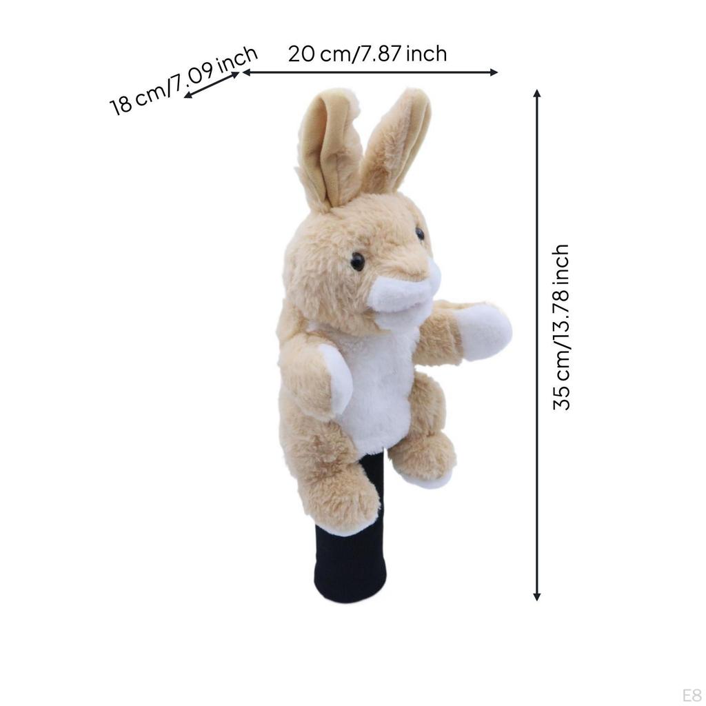 Golf Driver Headcover Furry Animal Cute Soft Club Cover