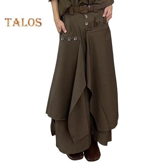 Muži Kalhoty Nepravidelný Japonský styl Volné Culottes Zip Knoflíček Lízačka Model Ukázka Kostým Dovolená Práce Denní nošení Kalhoty