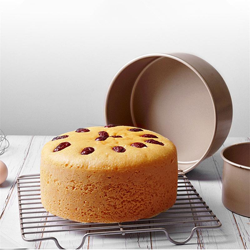 1Pc Round Carbon Steel Cake Mold Non-stick Household Live Bottom Mousse Model Multifunctional Baking Trays Kitchen Baking Tools