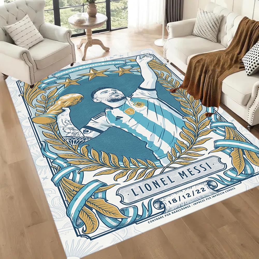 Messi 554 Carpet Perfect for Study Room Kitchen Living Rooms Balcony Antislip Carpet Office Home Decor Best for Christmas