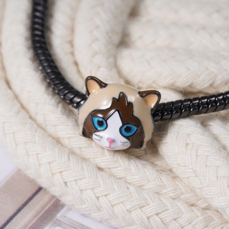 Finecopper Fit Original Bracelet Europe Cute Cartoon Doll Series Dangle Charm Beads Necklace Pendant Diy Women Jewelry Gift