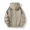 Men's Half Zipper Hooded Hoodies Solid Color Long Sleeve Sweatshirts Autumn Loose Sport Warm Sweats Fashion Casual Pullover