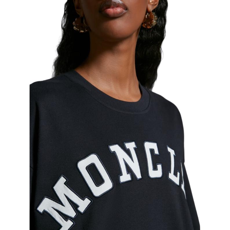 Moncler SS24 Year Of The Dragon Series Letter Logo Crew Neck Short Sleeve T-Shirt Women T-Shirt Midnight-Blue J10938C0001889AJ0778