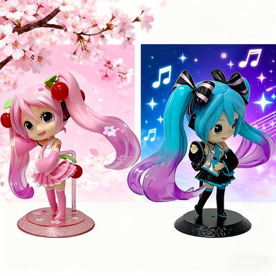 New Anime Figure Pink Dress Pvc Model Action Toys Cherry Pink Cherry Blossom Decoration Collect Gifts