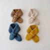 Soft Knitted Kids Scarf Winter Warm Infant Toddler Neck Warm  Children Girl Boy Scarves Baby Bib Solid Color Neckerchief