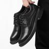 Men's shoes autumn business dress casual leather shoes men's large size British style soft sole small leather shoes groom wedding shoes