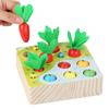 Children'S Wooden Magnetic Fun Fishing Pulling Radishes And Catching Bugs Games Early Education Puzzle Hand-Eye Coordination Hands-On Toys