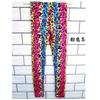 Sexy Animal Leopard Zebra Print Leggings Fluorescent Rainbow Gradient Elasticity Pants Leggings for Women Tights Fitness Yoga Pants