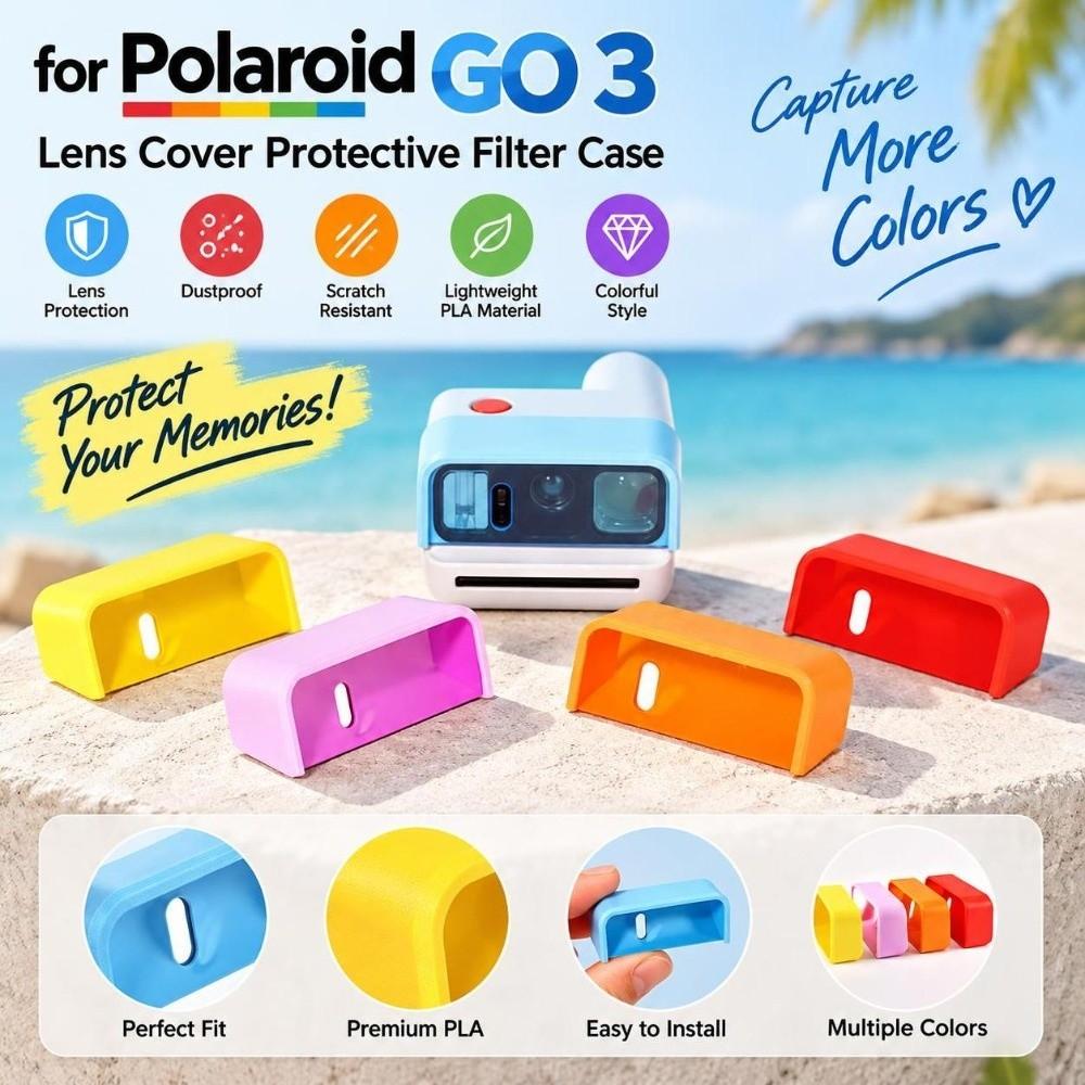 Wear Resistant Lens Filter Cover Camera Lens Protector for Polaroid Go 3 Camera Storage