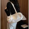 New Shoulder Bag French Retro Commuter Portable Generous Bag Niche Polka Dot Underarm Bag Premium Nylon