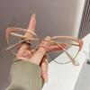 Fashion Cat Eye Women's Reading Glasses 2025 Brand Designer Hollow Metal Lace Optical Glasses Frames Anti Blue Light Eyewear