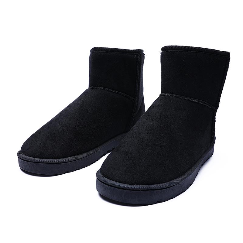 

Мужские ботинки зимние высококачественные нескользящие ботинки флисовые для сохранения тепла ботинки 2024 новые мужские зимние ботинки уличные водонепроницаемые зимние ботинки 47 чёрный