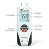 Hti LCD Mini Digital Manometer Differential Gauge Air Pressure Meter +  2Psi Data Hold 11 Units