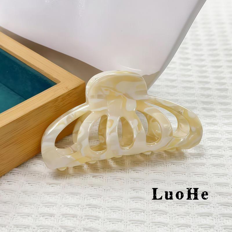 Acetate Large Shark Hair Claw Clip - Elegant Updo & Ponytail Accessory