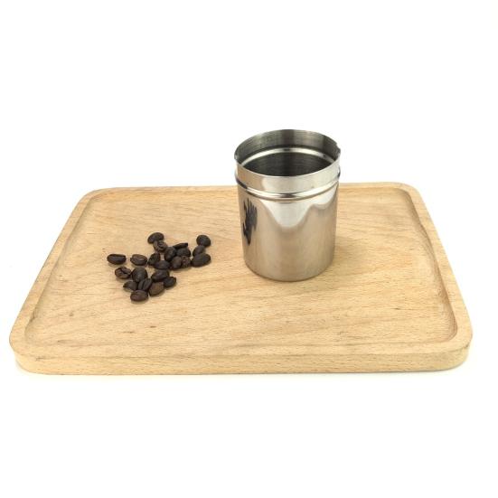 Dosing Cup Detachable Design Polished Smooth Surface Stainless Steel Powder Feeder for Coffee Machine