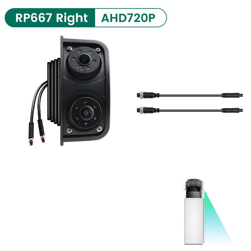 GreenYi AHD 1280x720P IR Night Vision Camera rezistentă la apă Oglindă din stânga dreapta Cameră pentru camion autobuz RV mașină