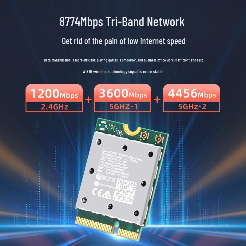 EB-LINK Intel BE200 WiFi 7 Tri-Band M.2 Laptop Network Card (CN Version)