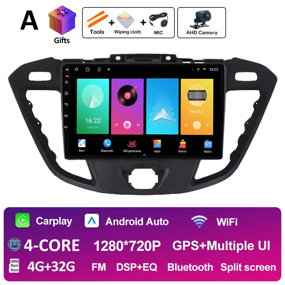 For Ford Tourneo Custom 1 I Transit 2012 2013 2014 2015 2016 - 2021 Car Multimedia Video Radio Player Bluetooth DSP Stereo WIFI