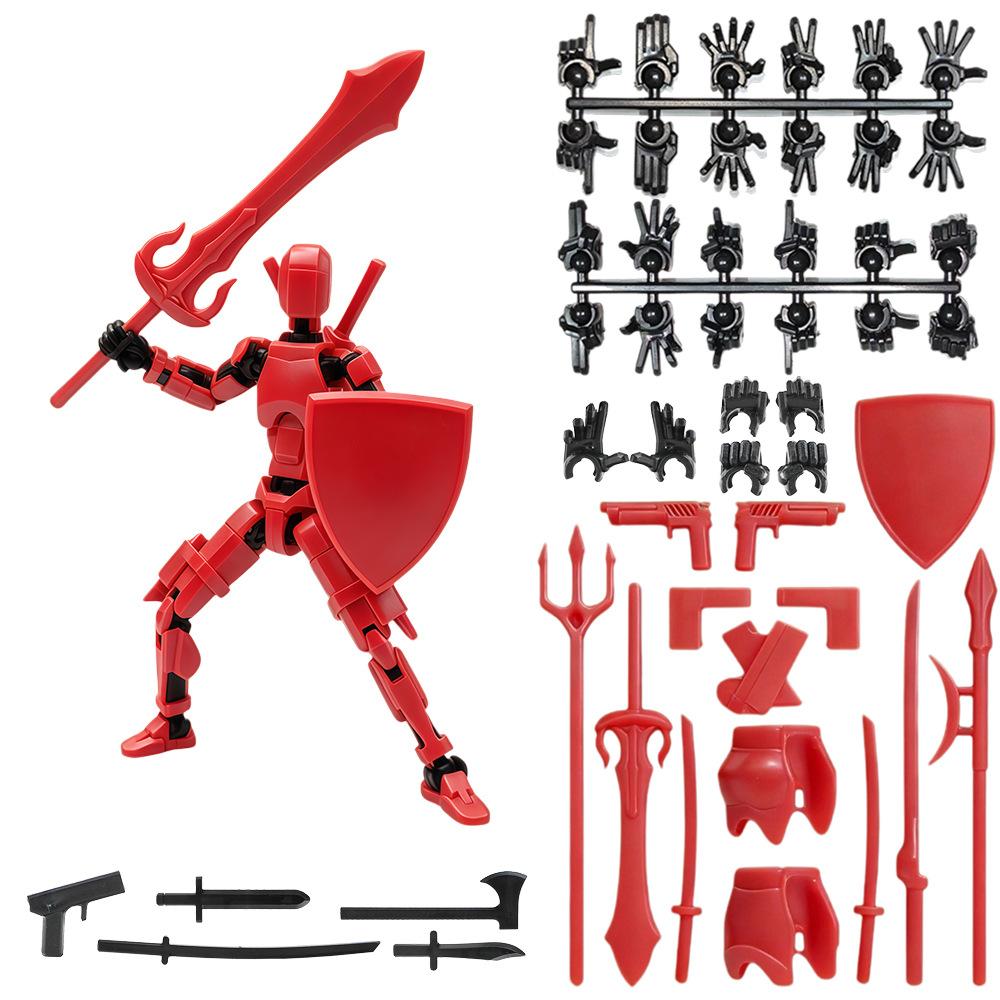 Newest!!! Magnetic Attraction 3D Printed Dummy T13 DIY Multi-jointed Man and Woman Lucky Doll  Movable Shapeshift Robot Toys