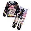 Children's Fashion Suit Skirt Round Neck Long Sleeve Top Pants