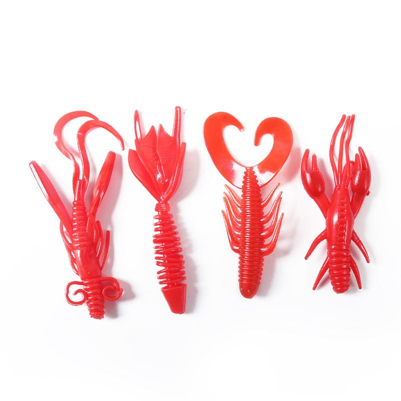 4pcs/set Fishing  Lure Bait 2g/5.5cm/5.8cm/6cm Artifical Soft Bait Fishing Accessories