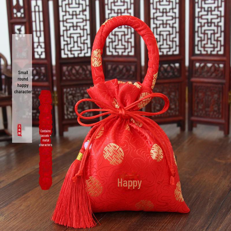 Portable Tassel Wedding Candy Bag - Souvenir Packaging for Weddings and Celebrations