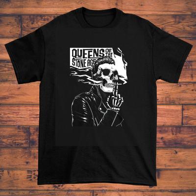 NIEUW Heet Queens of the Stone Age Band Klassiek Zwart Alle Maten Shirt