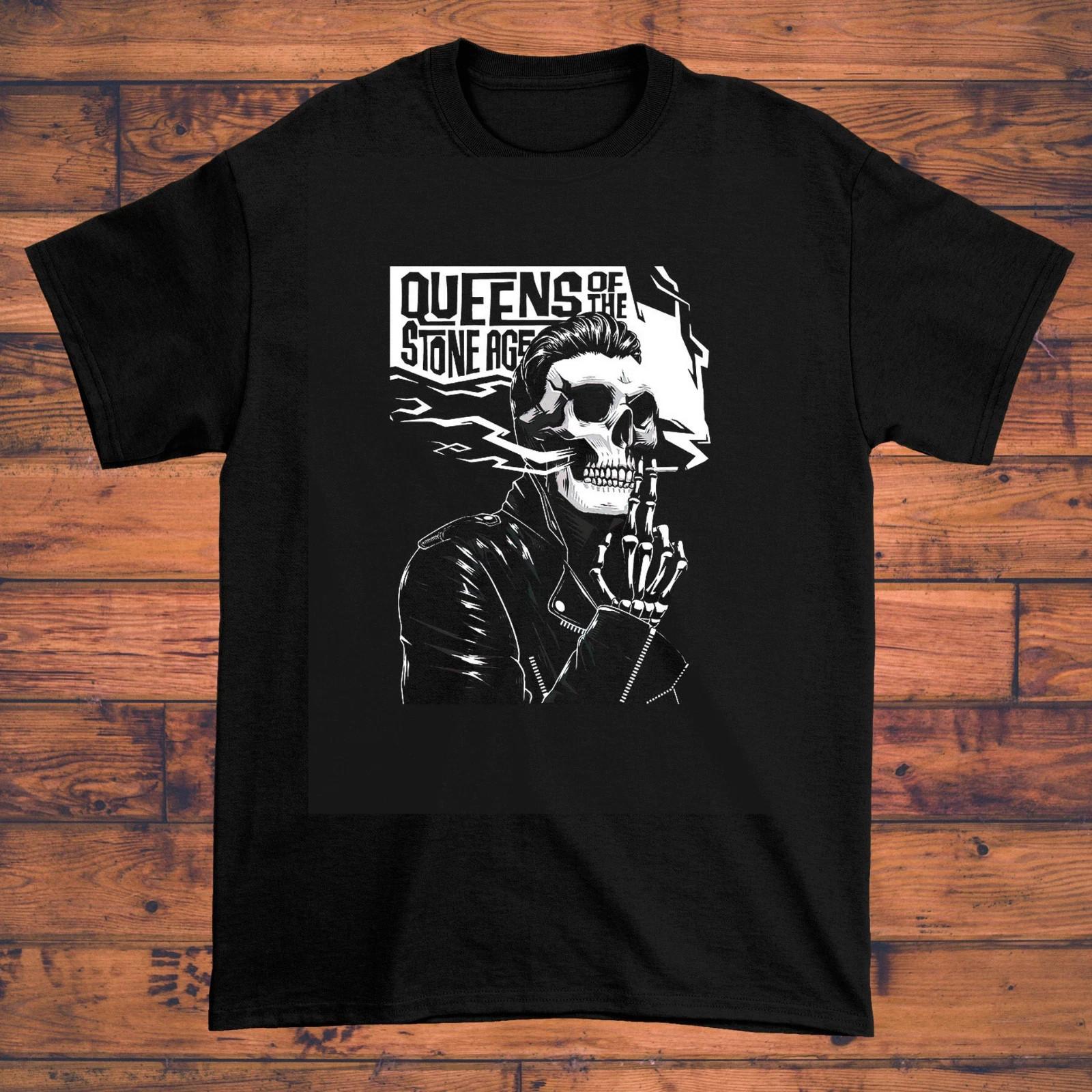 NEW Hot Queens of the Stone Age Band Classic Black All Size Shirt XXXL