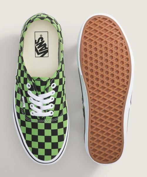 [Vans] Authentic - Checkerboard Green:Black (VN000D7Y2031)