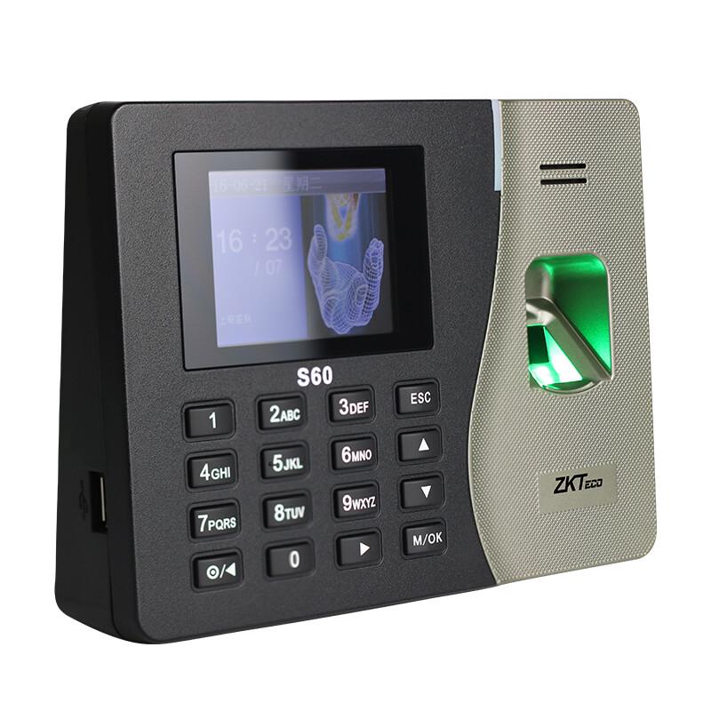 ZKTECO S60 Fingerprint Time Attendance Machine CN Plug (adapter Included)
