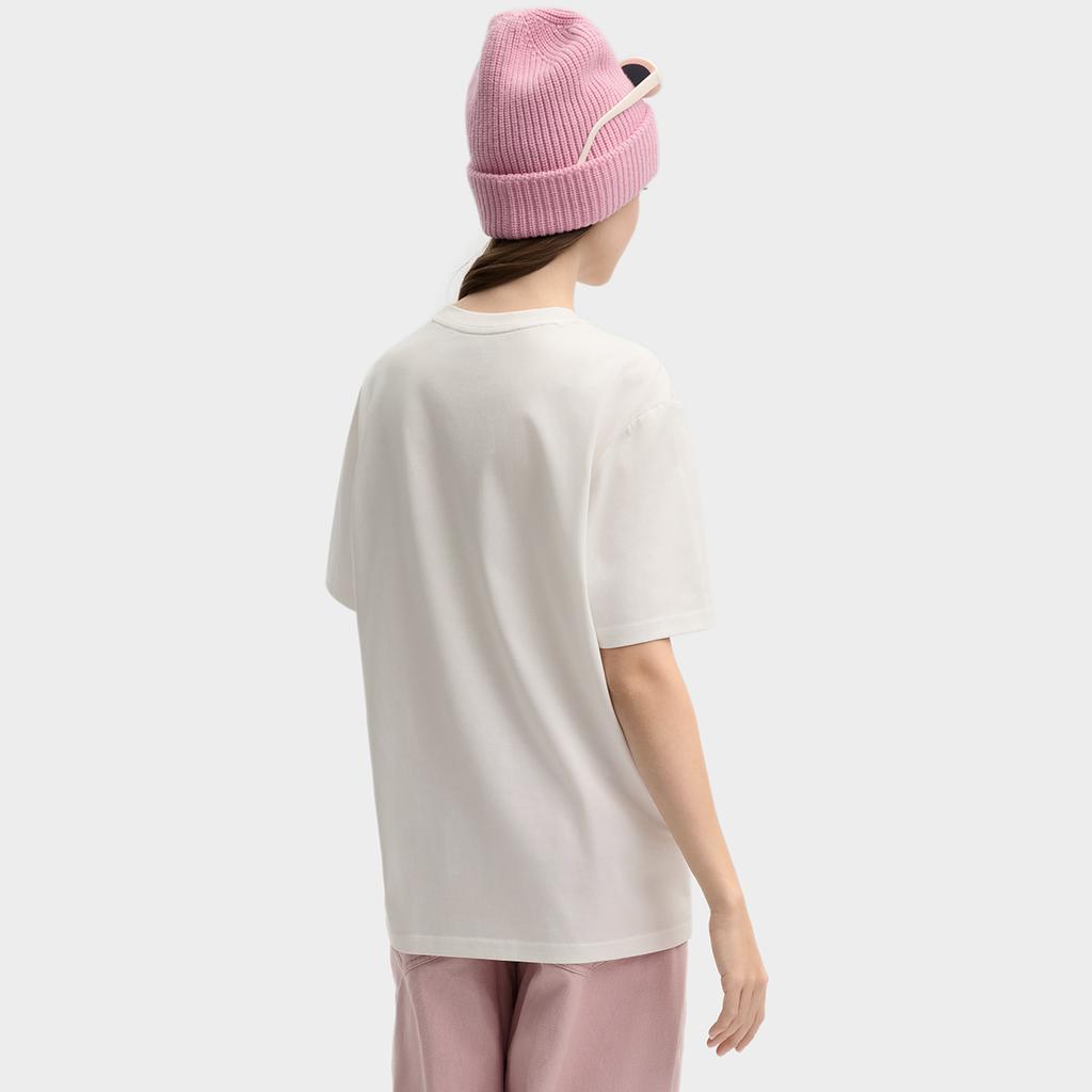 FILA ORIGINALE T Shirt Unisex White Peach Bubble F51M519106F-PU