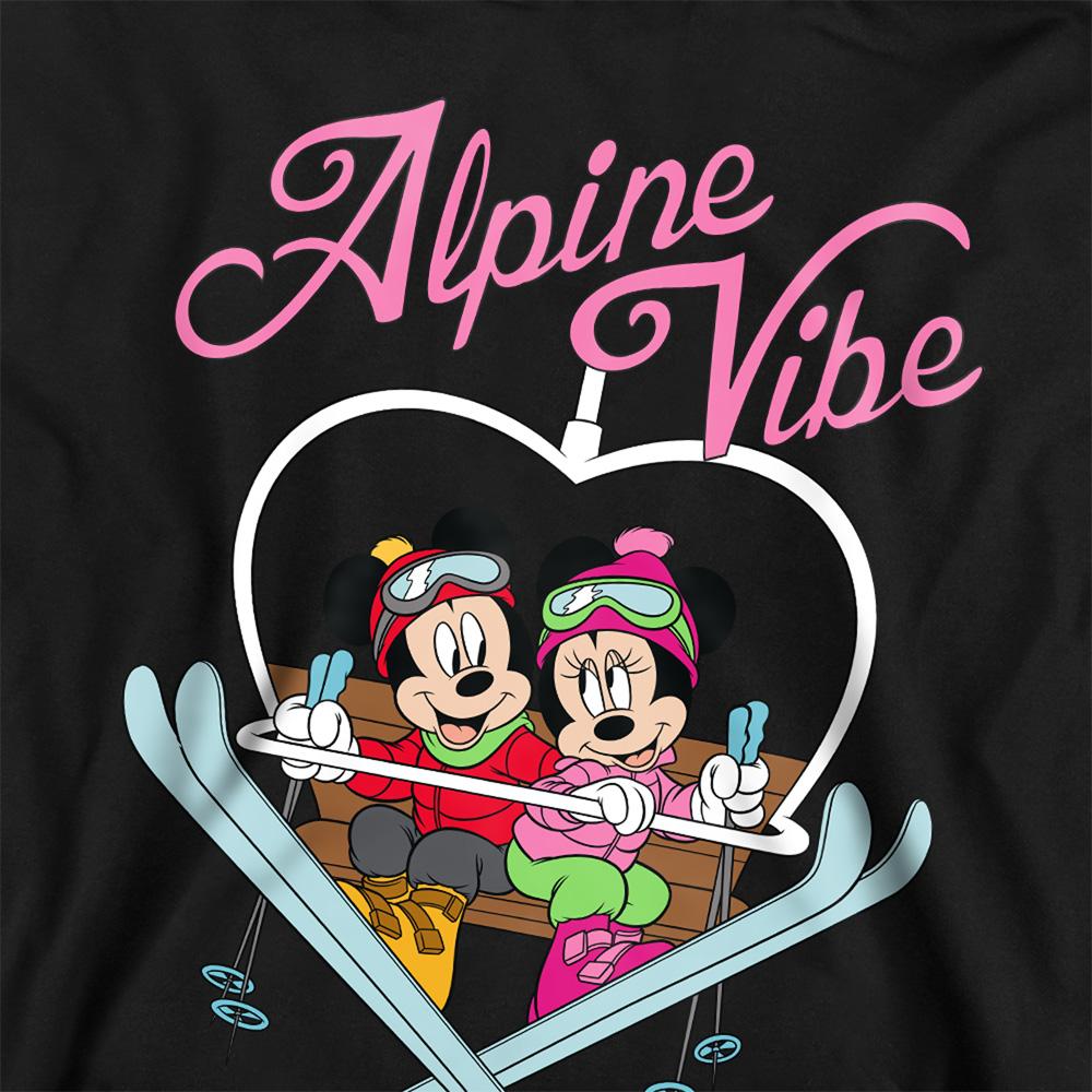 Disney Childrens/Kids Alpine Vibes Mickey Mouse & Minnie Mouse Heather Hoodie