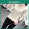 Womens New Pullover Turtleneck Slim Knit Jumper Winter Hollow Gauze Yellow Sweater Tops