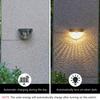 IP65 LED Solar Wall Lights Outdoor Waterproof Yard Solar Lights Corrugated Lamp For Fence Terrace Garden Path Decorative Lights