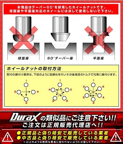 Durax Lightweight Aluminum Wheel Nuts, Racing Nuts, M12 P1.5, Long Type with Lock Nuts, Set of 20 [Blue] [BBP150ALFR]